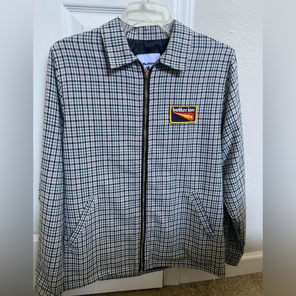 Butter Goods Jackets & Coats Butter Goods Roller Zip Jacket Whiteblackforest Poshmark